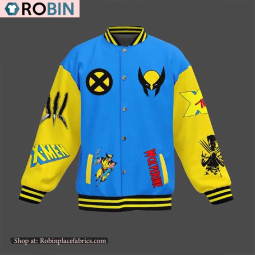 Wolverine Man Made Me A Weapon Baseball Jacket