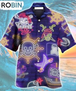 Work Like A Captain Party Like A Pirate Hawaiian Shirt, Gìt for Summer Shirt