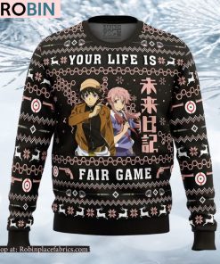Your Life is Fair Game Ugly Christmas Sweater