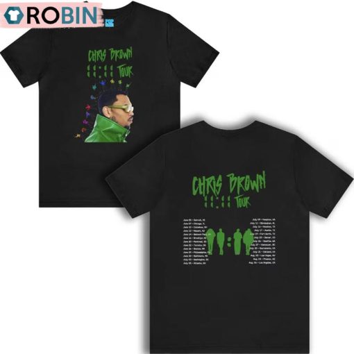 11 11 Tour Dates Shirt, Chris Brown 2024 Unisex T Shirt Crewneck Sweatshirt