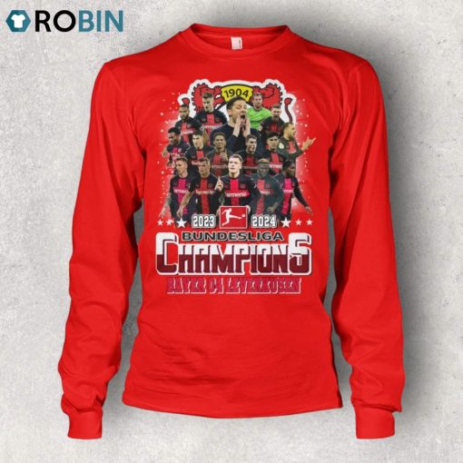 2023 2024 Bundesliga Champions Bayer 04 Leverkusen Unisex Shirt