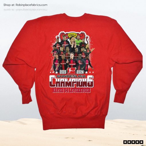 2023 2024 Bundesliga Champions Bayer 04 Leverkusen Unisex Shirt