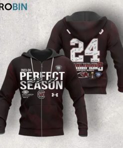 2023 2024 Perfect Season South Carolina Gamecocks Women’s Basketball National Champions Hoodie