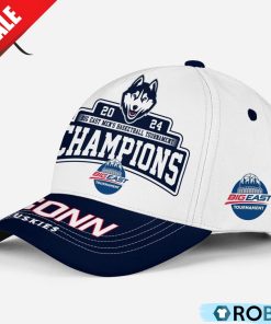 2024 Big East Men’s Basketball Tournament Champions Uconn Huskies Classic Cap – White 2024 Big East Men’s Basketball Tournament Champions Uconn Huskies Classic Cap – White