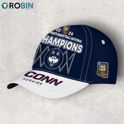 2024 Final Four Champions Uconn Huskies Classic Cap   Navy