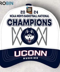 2024 Final Four Champions Uconn Huskies Classic Cap   White