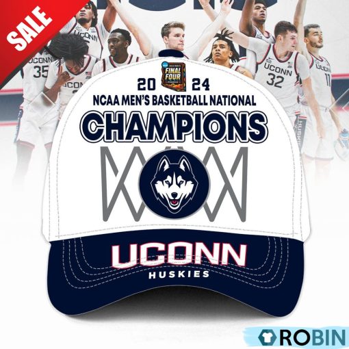 2024 Final Four Champions Uconn Huskies Classic Cap – White