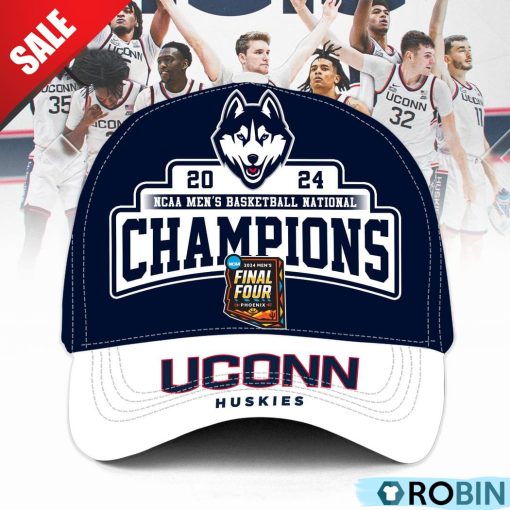 2024 NCAA Men’s Basketball National Champions Uconn Huskies Classic Cap – Navy