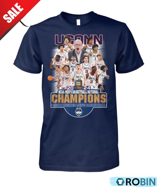 2024 NCAA Men’s Basketball National Champions Uconn Huskies Unisex Shirt, Hoodie