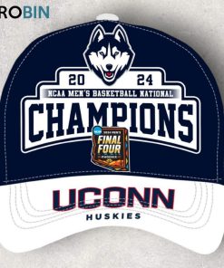 2024 NCAA Men’s Basketball National Champions Uconn Huskies Classic Cap   Navy