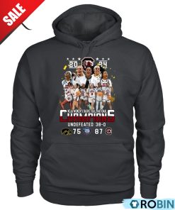 2024 NCAA Women’s Basketball National Champions Undefeated 38-0 Final Four Iowa 75 – 87 South Carolina Gamecocks Unisex Shirt, Hoodie