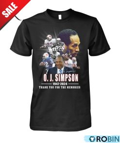 77 Years Of 1947-2024 O. J. Simpson Thank You For The Memories Unisex Shirt, Hoodie