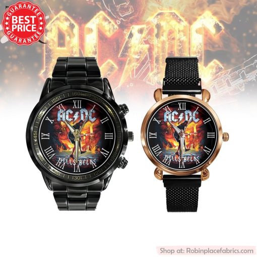 ACDC Bells Bells Black Stainless Steel Watch