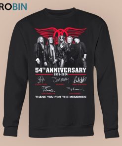 Aerosmith 54th Anniversary 1970 2024 Thank You For The Memories Unisex Shirt