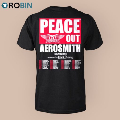Aerosmith Farewell Tour 2024 Peace Out Tour Unisex Shirt