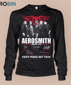 Aerosmith Farewell Tour 2024 Peace Out Tour Unisex Shirt Aerosmith Farewell Tour 2024 Peace Out Tour Unisex Shirt