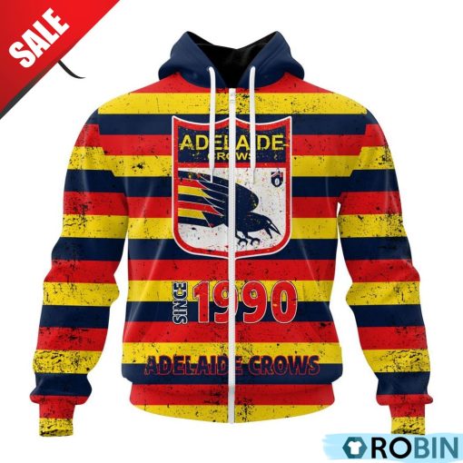 AFL Adelaide Crows Special Retro Heritage Design Hoodie
