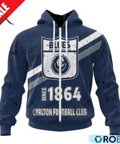 AFL Carlton Football Club Special Retro Heritage Design Hoodie AFL Carlton Football Club Special Retro Heritage Design Hoodie