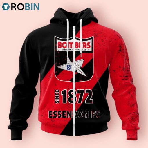 AFL Essendon Football Club Special Retro Heritage Design Hoodie
