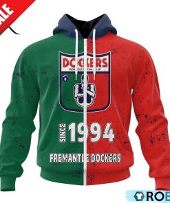 AFL Fremantle Dockers Special Retro Heritage Design Hoodie AFL Fremantle Dockers Special Retro Heritage Design Hoodie