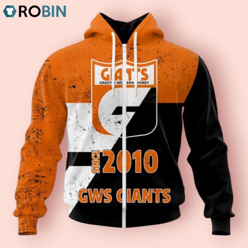 AFL Greater Western Sydney Giants Special Retro Heritage Design Hoodie