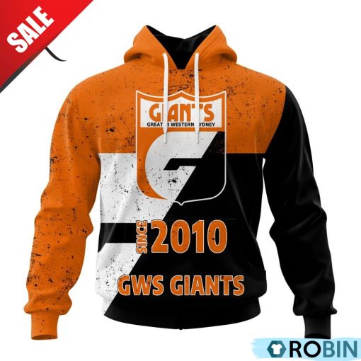 AFL Greater Western Sydney Giants Special Retro Heritage Design Hoodie
