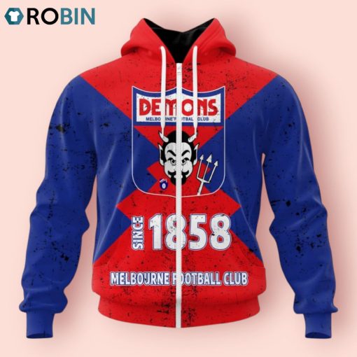 AFL Melbourne Football Club Special Retro Heritage Design Hoodie