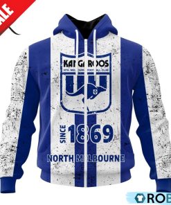 AFL North Melbourne Football Club Special Retro Heritage Design Hoodie AFL North Melbourne Football Club Special Retro Heritage Design Hoodie
