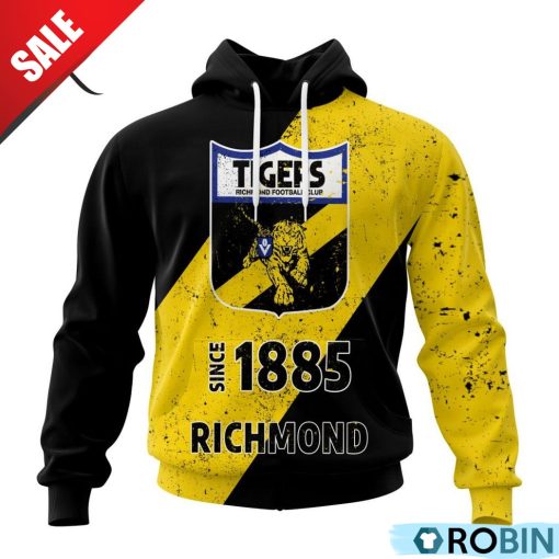 AFL Richmond Tigers Special Retro Heritage Design Hoodie