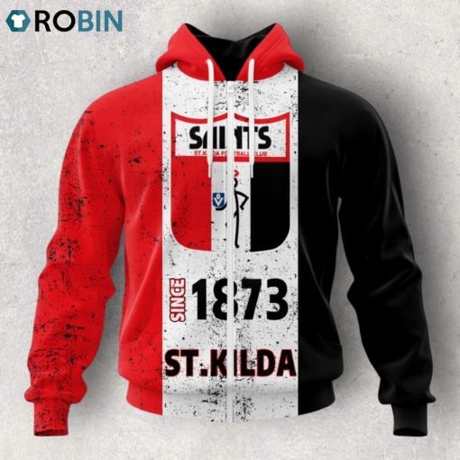 AFL St Kilda Football Club Special Retro Heritage Design Hoodie