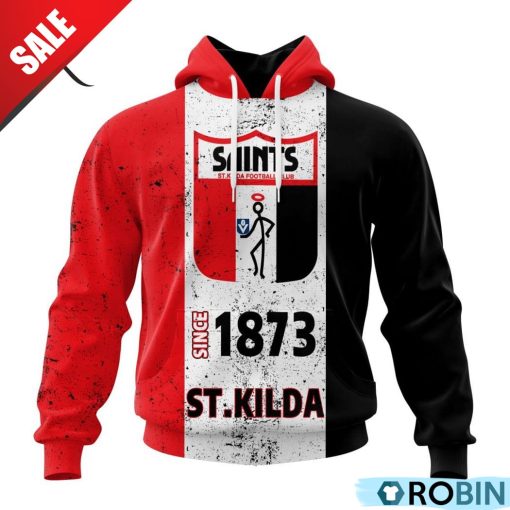 AFL St Kilda Football Club Special Retro Heritage Design Hoodie
