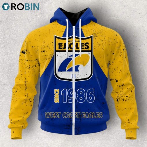AFL West Coast Eagles Special Retro Heritage Design Hoodie