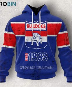 AFL Western Bulldogs Special Retro Heritage Design Hoodie