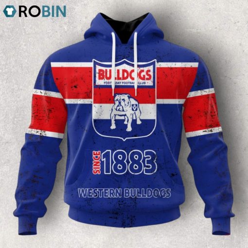 AFL Western Bulldogs Special Retro Heritage Design Hoodie