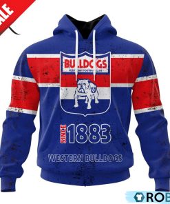 AFL Western Bulldogs Special Retro Heritage Design Hoodie