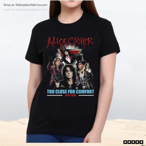 Alice Cooper Too Close For Comfort 2024 Tour Unisex Shirt