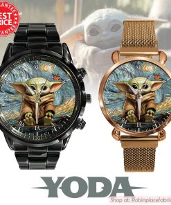 Baby Yoda Black Stainless Steel Watch Baby Yoda Black Stainless Steel Watch