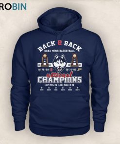 Back To Back NCAA Men’s Basketball National Champions 2023 2024 Uconn Huskies Unisex Shirt