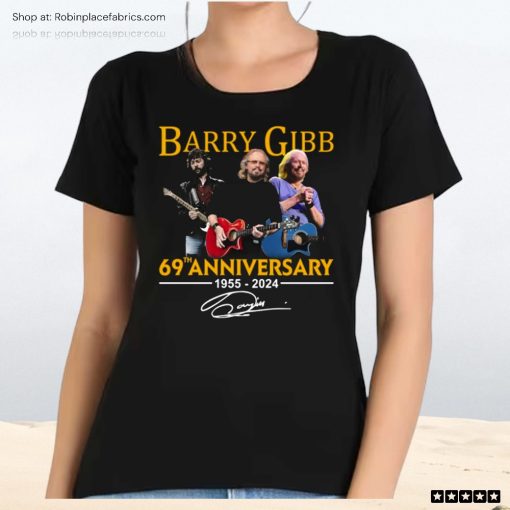 Barry Gibb 69th Anniversary 1955 2024 Signature Unisex Shirt