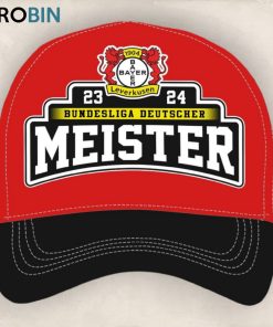 Bayer 04 Leverkusen 23 24 Bundesliga Deutscher Meister Classic Cap   Red