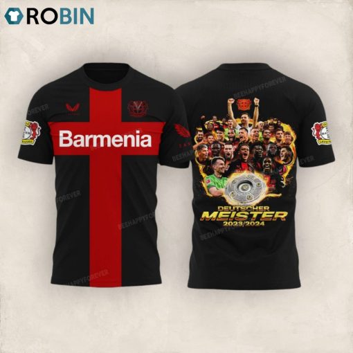 Bayer 04 Leverkusen Barmenia Deutscher Meister 2023 2024 Hoodie