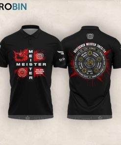 Bayer 04 Leverkusen Deutscher Meister 2023 24 Polo Shirt Bayer 04 Leverkusen Deutscher Meister 2023 24 Polo Shirt