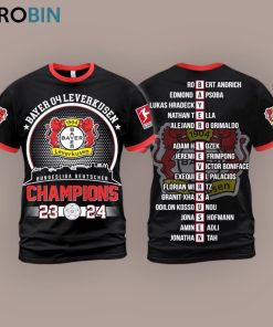 Bayer Leverkusen Bundesliga Deutscher Champions 23 24 Unisex Shirt