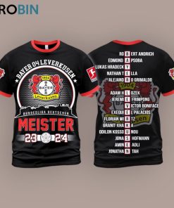 Bayer Leverkusen Bundesliga Deutscher Meister 23 24 Unisex Shirt