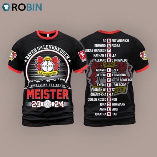 Bayer Leverkusen Bundesliga Deutscher Meister 23 24 Unisex Shirt