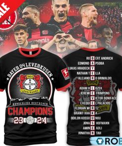 Bayer Leverkusen Bundesliga Deutscher Champions 23-24 Unisex Shirt, Hoodie
