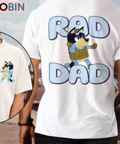 Bluey Bingo Family Shirt, Bluey Bandit Rad Dad Long Sleeve Sweater