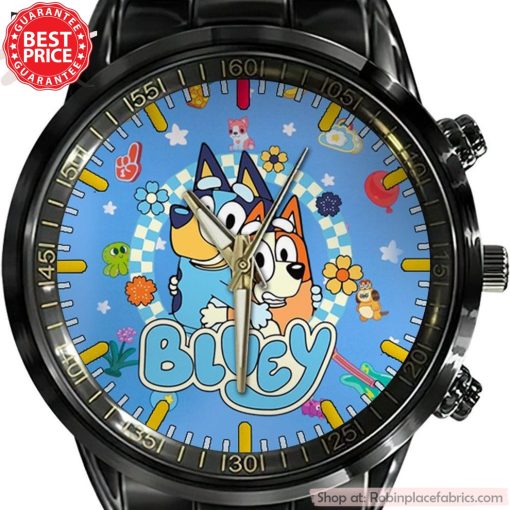 Bluey Black Stainless Steel Watch