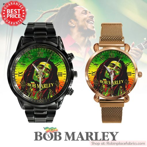 Bob Marley Black Stainless Steel Watch