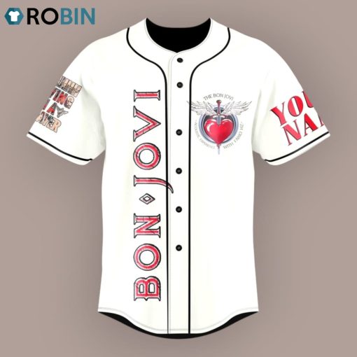Bon Jovi Shot Through The Heart And You’re To Blame Custom Baseball Jersey Shirt Style
